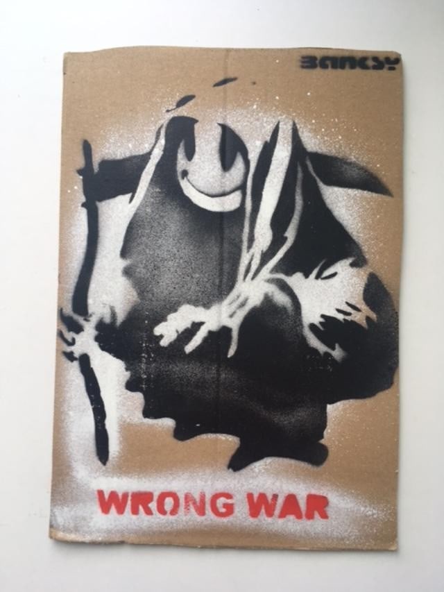 Banksy (b1974) ‘Wrong War’ & 6 Dismaland Bemusement Park Souvenirs Inc Framed Banksy Fre - 7