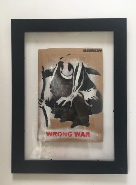Banksy (b1974) ‘Wrong War’ & 6 Dismaland Bemusement Park Souvenirs Inc Framed Banksy Fre - 8