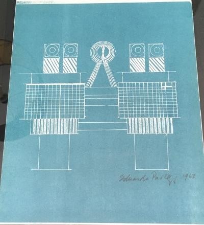 Eduardo Paolozzi (British, 1924-2005) 'Metalisation' Screen print & Etching, Signed, One Off, 196...: Title: Eduardo Paolozzi (British, 1924-2005) 'Metalisation' Screen print & Etching, Signed, One Off, 1963 Description: Eduardo Paolozzi (British, 1924-2005) 'Metalisation' Screen print &