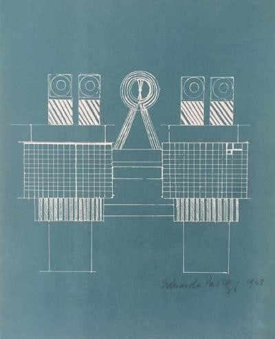 Eduardo Paolozzi (British, 1924-2005) 'Metalisation' Screen print & Etching, Signed, One Off, 196... - 3
