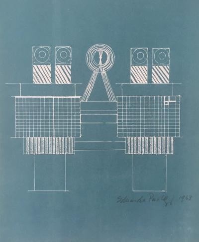 Eduardo Paolozzi (British, 1924-2005) 'Metalisation' Screen print & Etching, Signed, One Off, 196... - 4