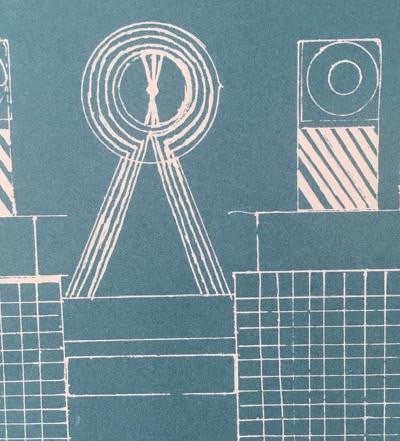 Eduardo Paolozzi (British, 1924-2005) 'Metalisation' Screen print & Etching, Signed, One Off, 196... - 6