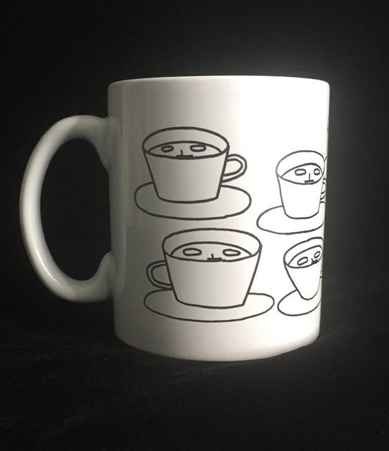 David Shrigley OBE (b 1968) ‘The Tea Is Alive’ Tea / Coffee Mug, Editioned, 2021 - 12