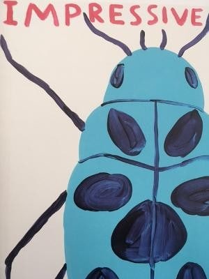 David Shrigley OBE (b 1968) ‘Safari’, Four Humorous Wall Hangings, Animal Thoughts, 2020 - 3