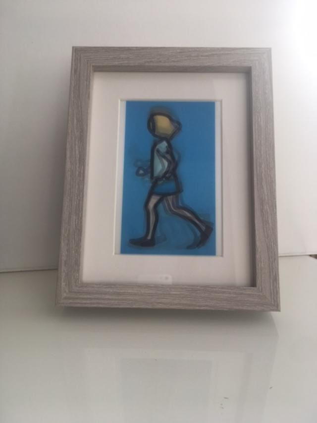 Julian Opie (1958-) Pair of 3D Lenticular Moving Image, In Colours ‘Paul Running’ & R - 2