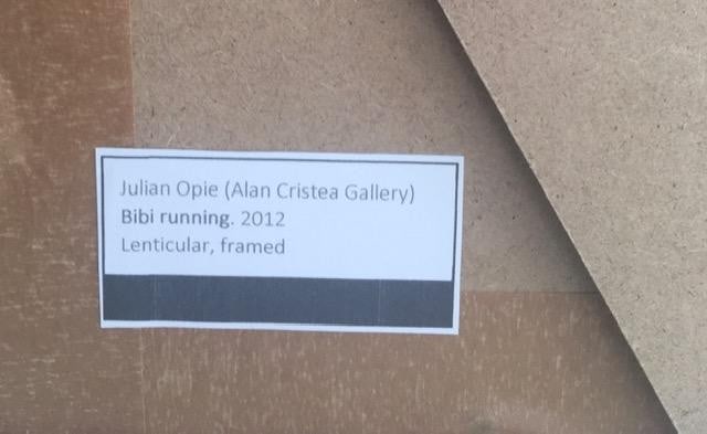 Julian Opie (1958-) Pair of 3D Lenticular Moving Image, In Colours ‘Paul Running’ & R - 8