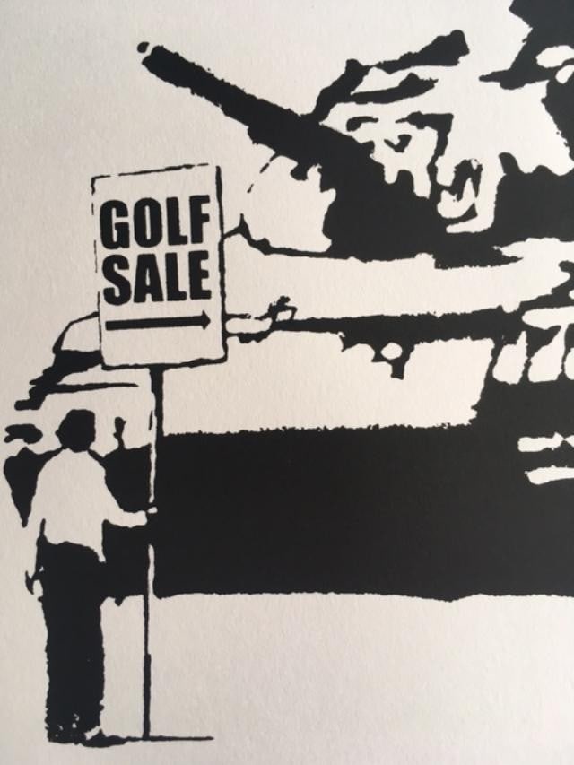 Banksy (b1974) ‘Golf Sale’ Screenprint, Editioned /500,Original West Country Prince, 201 - 2