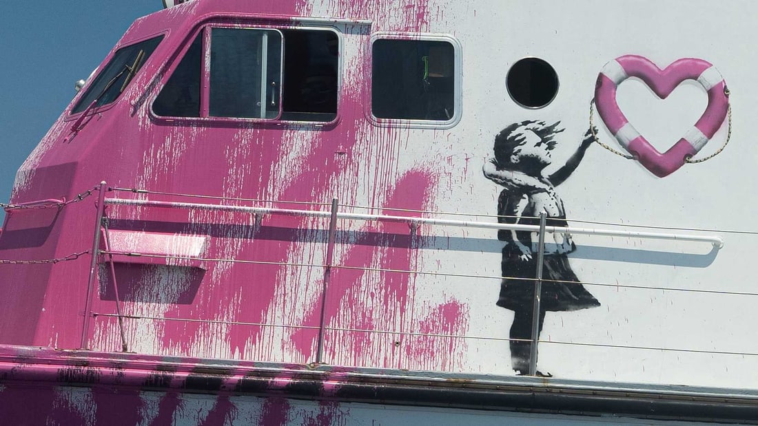 Banksy (b.1974) Authorised ‘Cut & Run - 25 Years Card Labour’, Exhibition, Glasgow GOMA  - 14