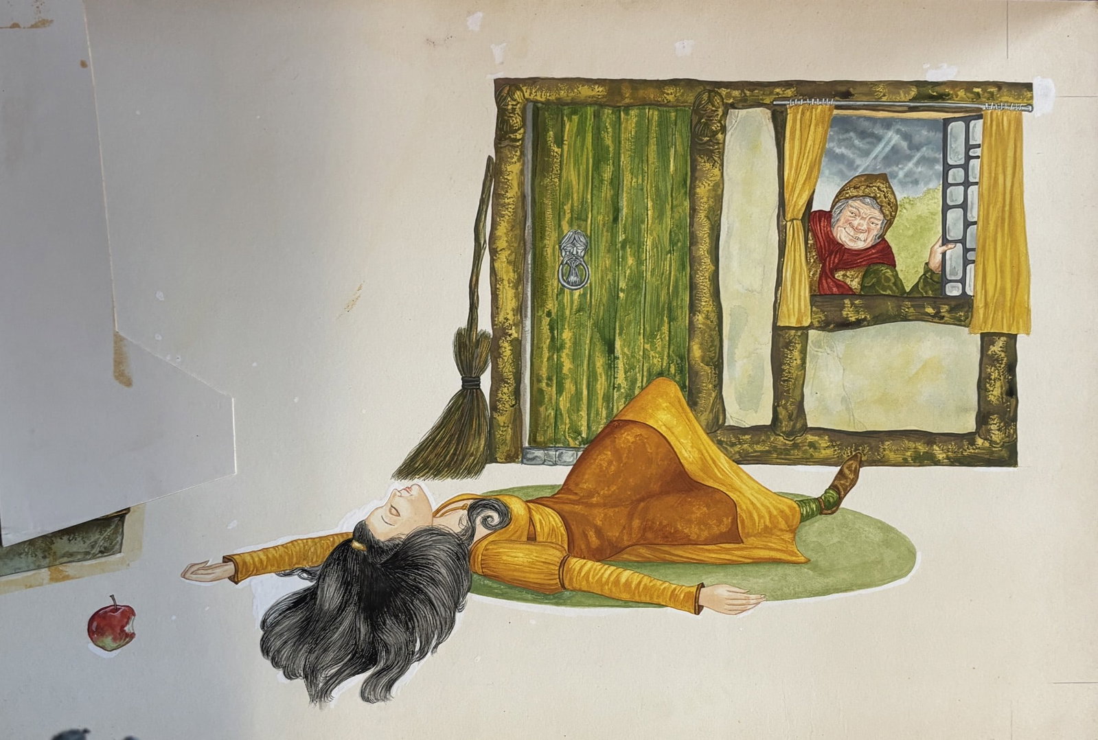 Snow White Original Vintage 1970's Book Artwork & COA & Copy of Page Free Post In UK: Title: Snow White Original Vintage 1970's Book Artwork & COA & Copy of Page Free Post In UK Description: This is the original, hand painted artwork for this vintage classic printed in the