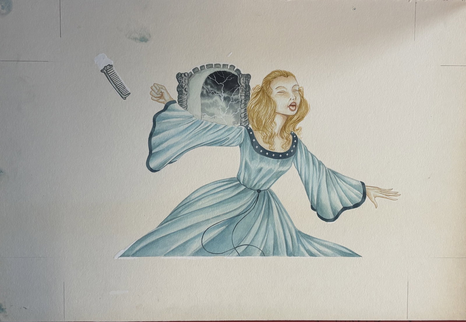 Snow White Original Vintage 1970's Book Artwork & COA & Copy of Page Free Post In UK: Title: Snow White Original Vintage 1970's Book Artwork & COA & Copy of Page Free Post In UK Description: This is the original, hand painted artwork for this vintage classic printed in the