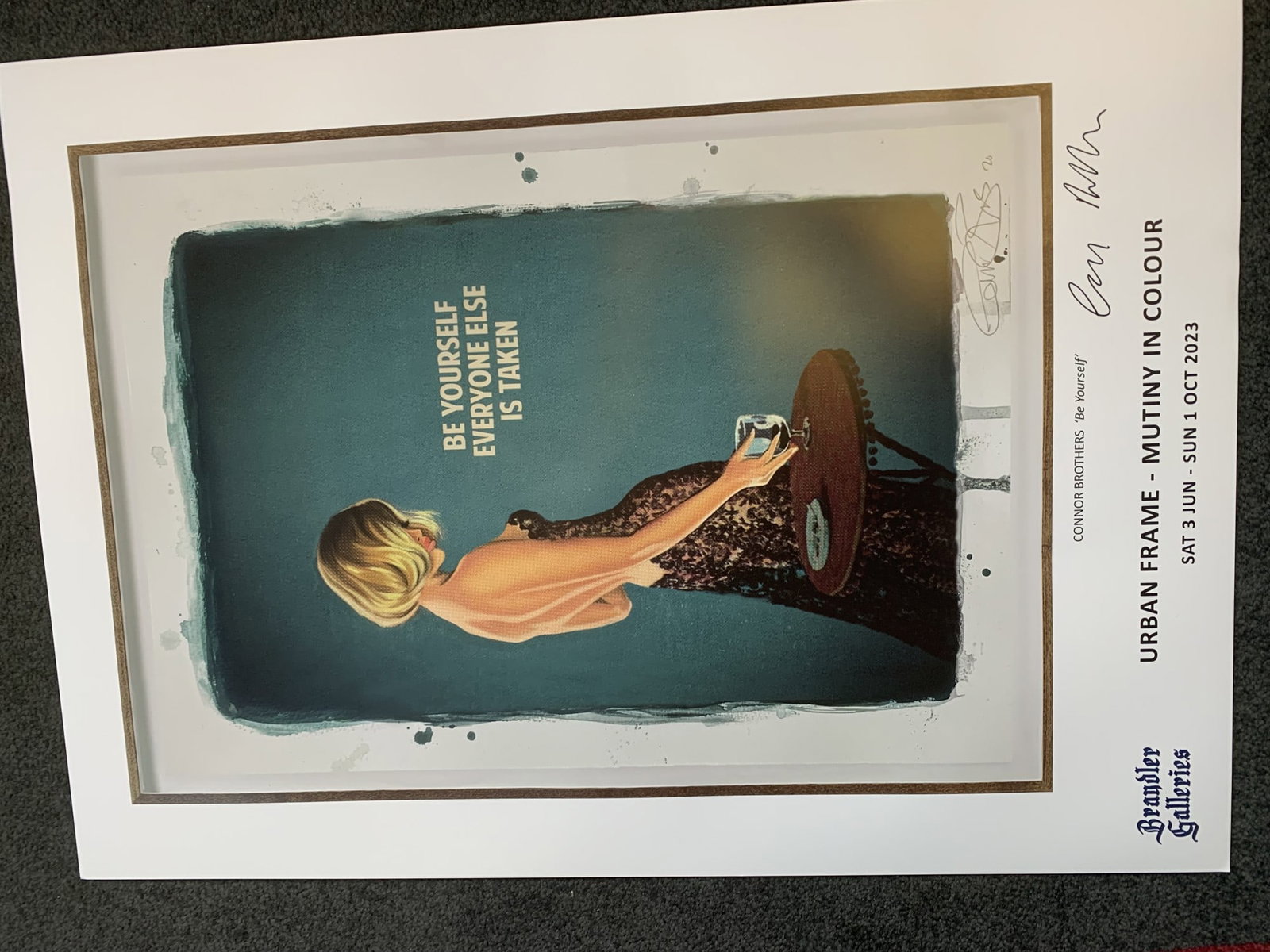 The Connor Brothers Signed Limited Edition (200) Be Yourself 70 x 50 cm Free Post In UK: Title: The Connor Brothers Signed Limited Edition (200) Be Yourself 70 x 50 cm Free Post In UK Description: This was a personally signed by MIke, one half of the Connor Brothers and is a rare