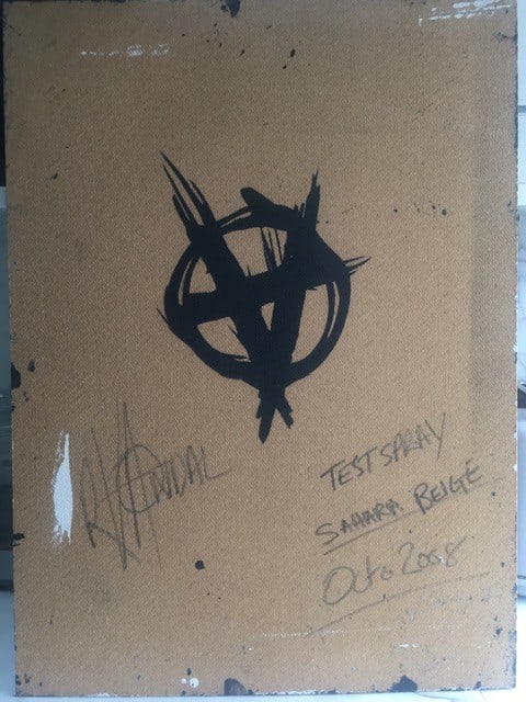 Title: Rourke Van Dal(b1964) ‘Pissing Copper’, Spray Paint Stencil, Board, Signed, 1 Off - 7