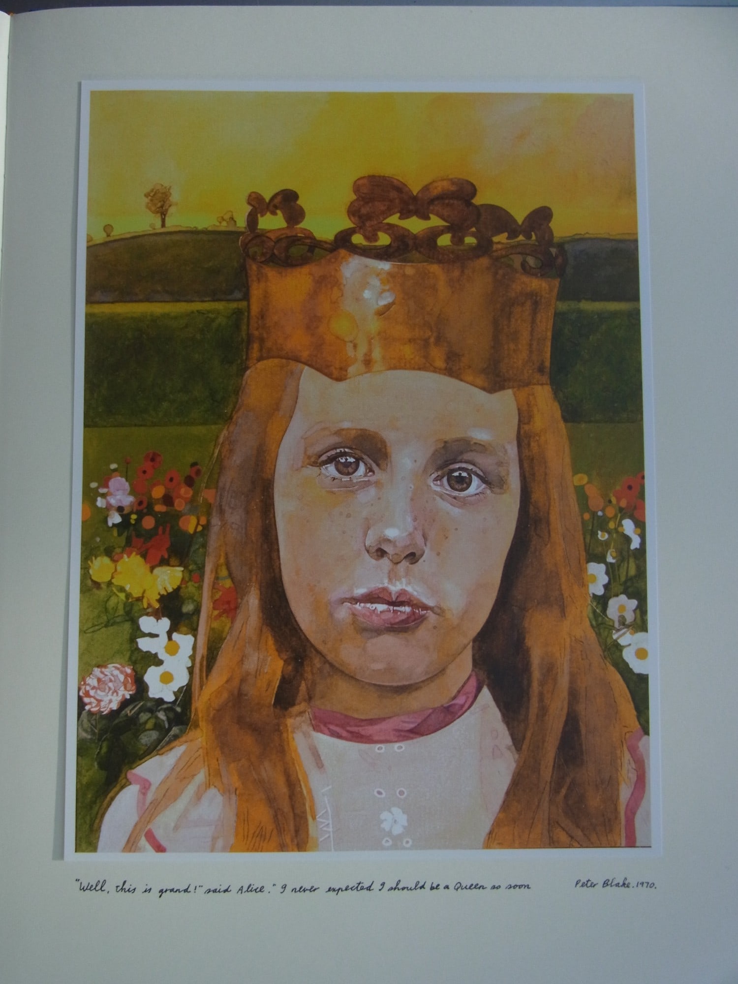 Sir Peter Blake RA Alice Copy of Signed COA (Beatles Sgt Peppers) Limited Edition 500: Title: Sir Peter Blake RA Alice Copy of Signed COA (Beatles Sgt Peppers) Limited Edition 500 Description: Sir Peter Blake RA, friend of David Hockney, perhaps best known for his Alice in Wonderland /