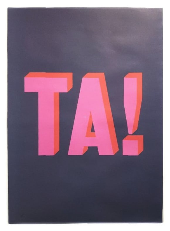Dave Buonaguidi, Ta!: Title: Dave Buonaguidi, Ta! Description: Dave Buonaguidi, Ta! Signed limited edition of 320 ( inc studio copies) 70 x 50 cm, UK POST £15 Condition: New Delivery option: Collection & Delivery