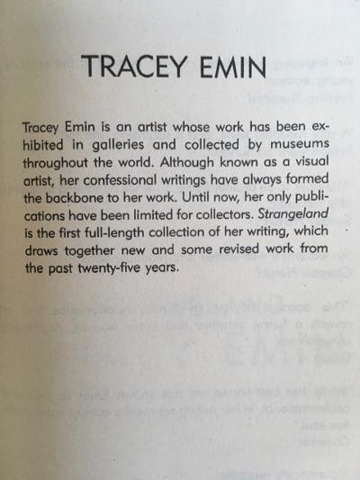 Tracey Emin (b1963) STRANGELAND, Jagged recollections of a beautiful mind, Softback, First Editio... - 2
