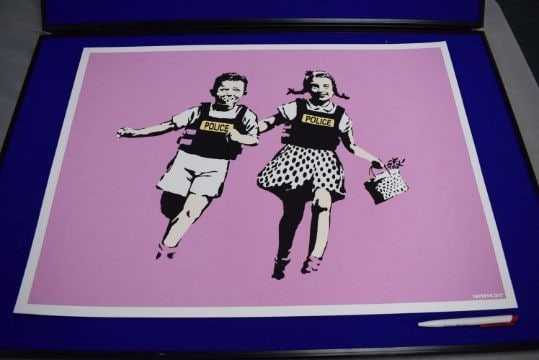 Banksy (b1974) ‘Police Kids / Jack and Jill’ Editioned, Stamped, Banksy By West Country  - 3
