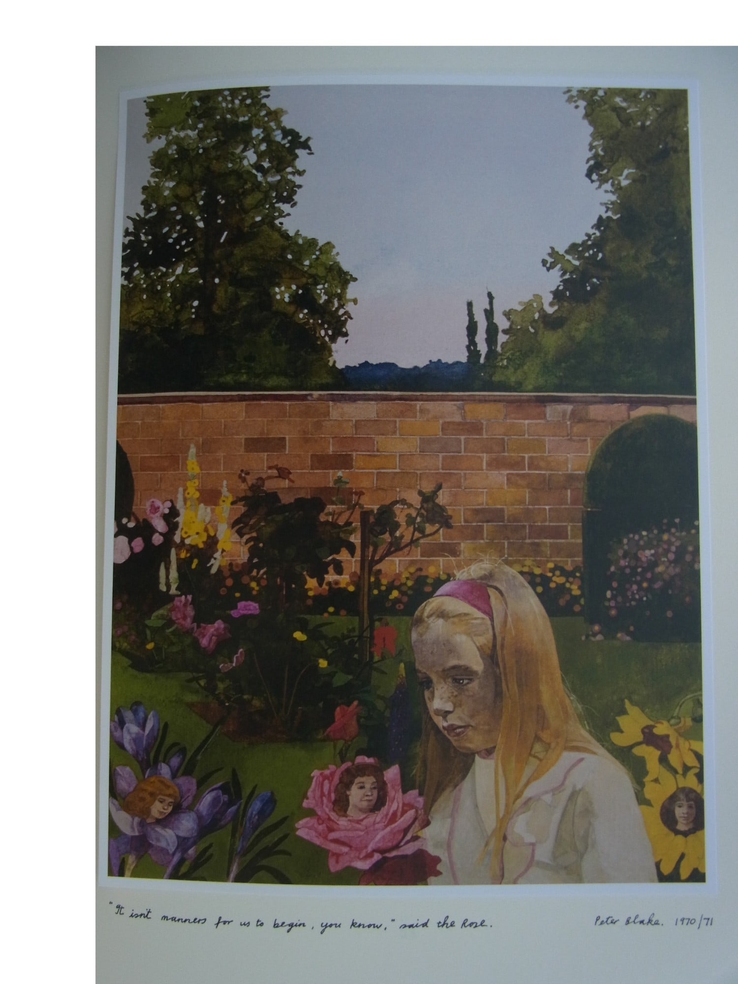 Sir Peter Blake RA Alice Copy of Signed COA (Beatles Sgt Peppers) Limited Edition 500: Title: Sir Peter Blake RA Alice Copy of Signed COA (Beatles Sgt Peppers) Limited Edition 500 Description: Sir Peter Blake RA, friend of David Hockney, perhaps best known for his Alice in Wonderland /