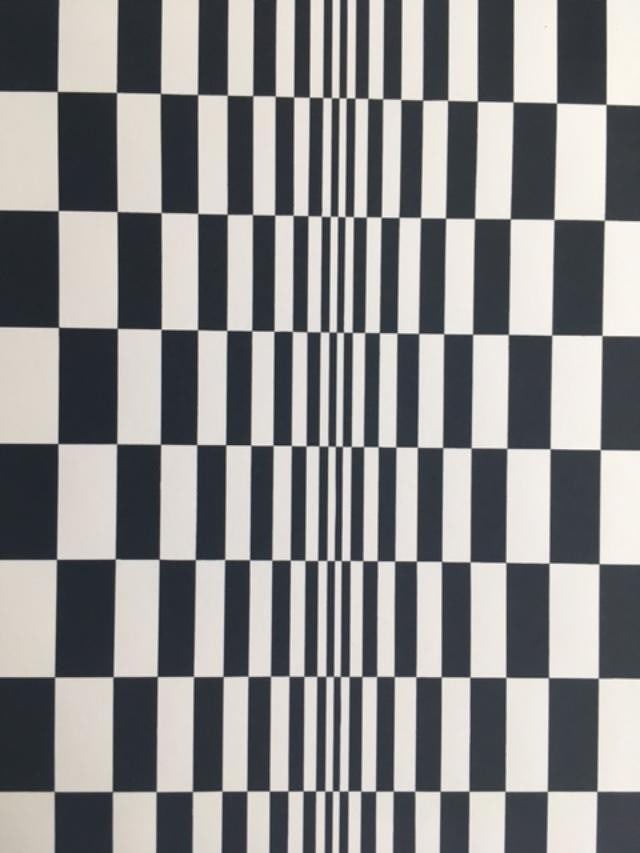 Bridget Riley (b 1931)"Movement In Squares" Lithograph, Maquette Size From The Original, 1964 - 3