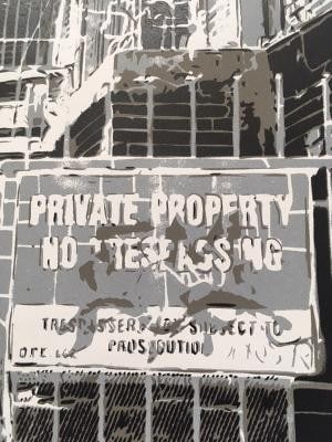 Logan Hicks (b.1971 ) Sunset Apartment Complex, Screen Print, Early Limited Ed, Black Rat Press 2... - 7