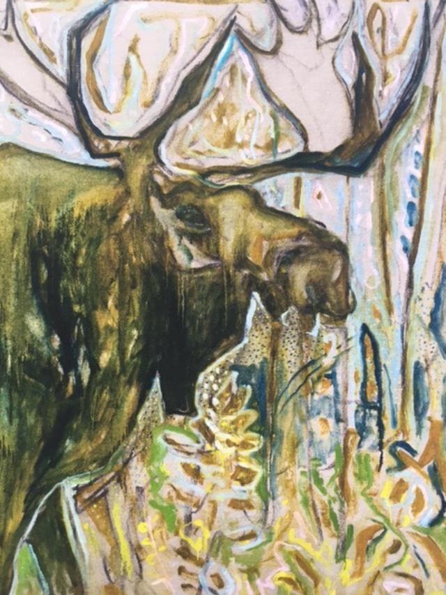 Billy Childish(b1959) 'The Moose' Signed, Editioned, Pigment Print, Artist Proof, 2012 - 3