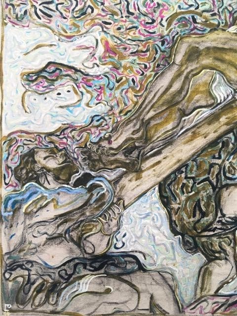 Billy Childish (b1959) 'L'Erection de la Croix' Signed, Editioned, Pigment Print, 2014 - 4