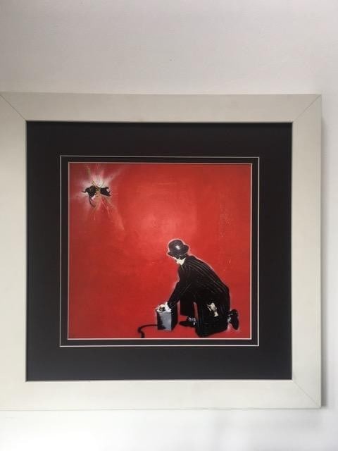 Nick Walker (b1969) Mind Your Rat Print By Vandal, 50x50cm, Framed, Glazed Print of Wall Mural, 2...: Title: Nick Walker (b1969) Mind Your Rat Print By Vandal, 50x50cm, Framed, Glazed Print of Wall Mural, 2008 Description: Nick Walker (b1969) Mind your Rat print by Vandal, 50x50cm, framed, Glazed