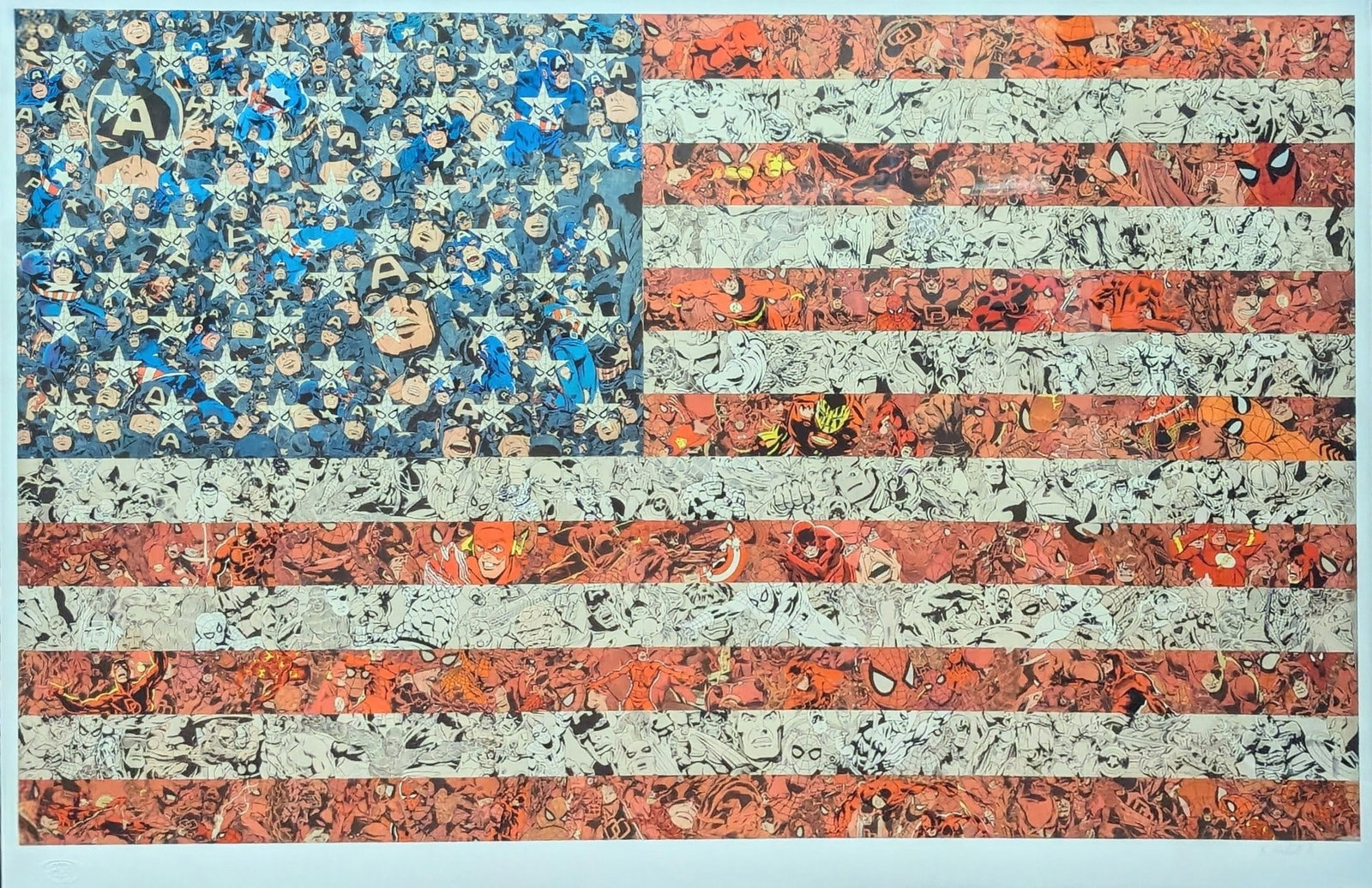 Ben Turnbull (b.1974), ‘Marvel Patriots, 24 Colour Giclee Print, Signed, Editioned, 2018 - 8