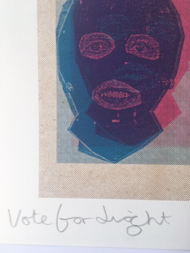 Jamie Reid (1947-2023) 'Vote For Light', Titled, Screenprint, Signed, Editioned, Framed, 1987 - 5