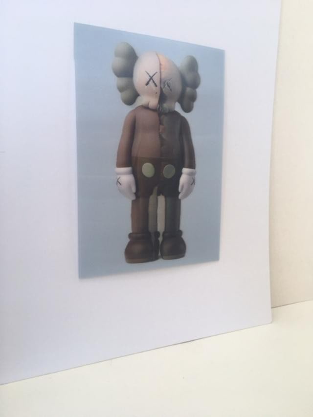 Kaws (b.1974) Import, 3D Lenticular Image Flayed Companion In Brown, Exhibition At NGV, Framed, 2... - 12