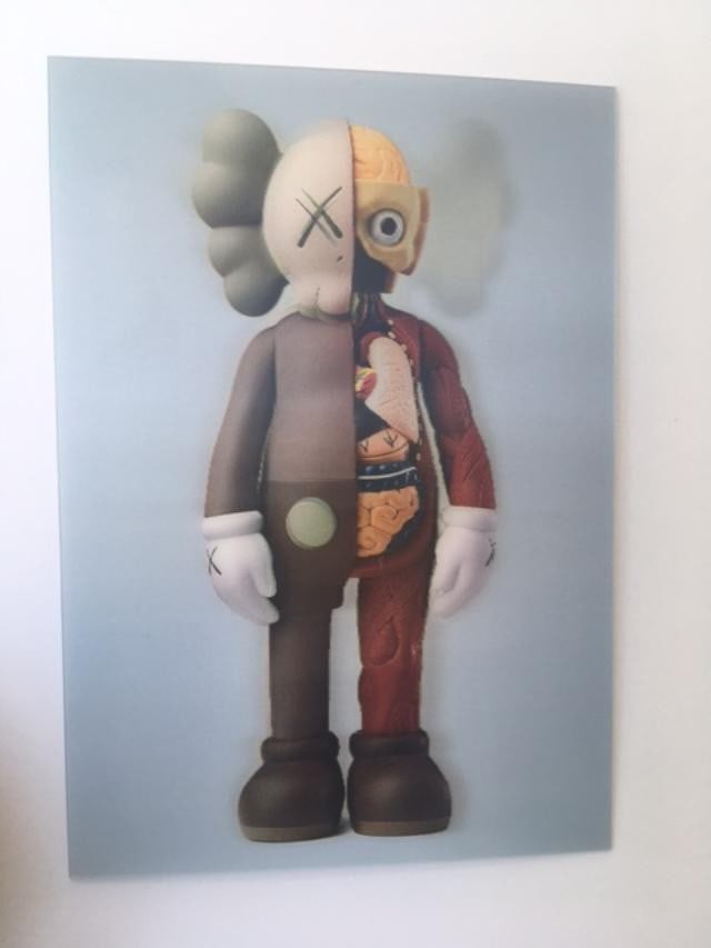 Kaws (b.1974) Import, 3D Lenticular Image Flayed Companion In Brown, Exhibition At NGV, Framed, 2... - 14