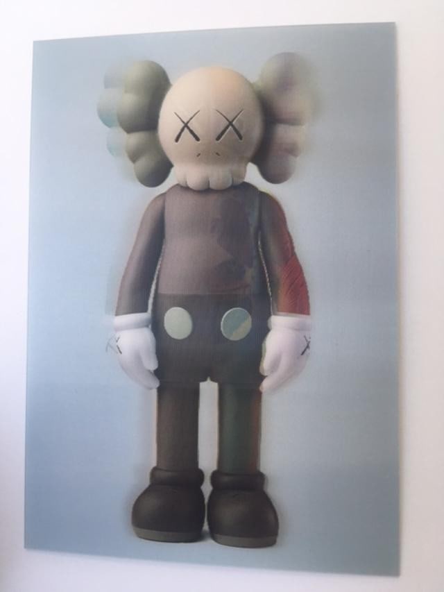 Kaws (b.1974) Import, 3D Lenticular Image Flayed Companion In Brown, Exhibition At NGV, Framed, 2... - 15