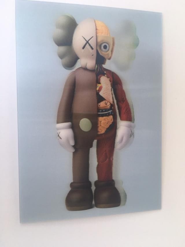 Kaws (b.1974) Import, 3D Lenticular Image Flayed Companion In Brown, Exhibition At NGV, Framed, 2... - 8
