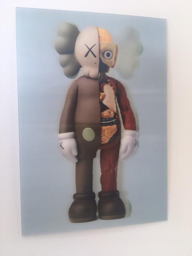 Kaws (b.1974) Import, 3D Lenticular Image Flayed Companion In Brown, Exhibition At NGV, Framed, 2... - 9