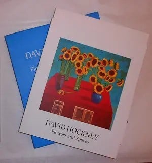 David Hockney (b 1937-2026) ‘Flowers, Faces and Spaces’ Two volume in Slipcase, Out of P (1 of 14)