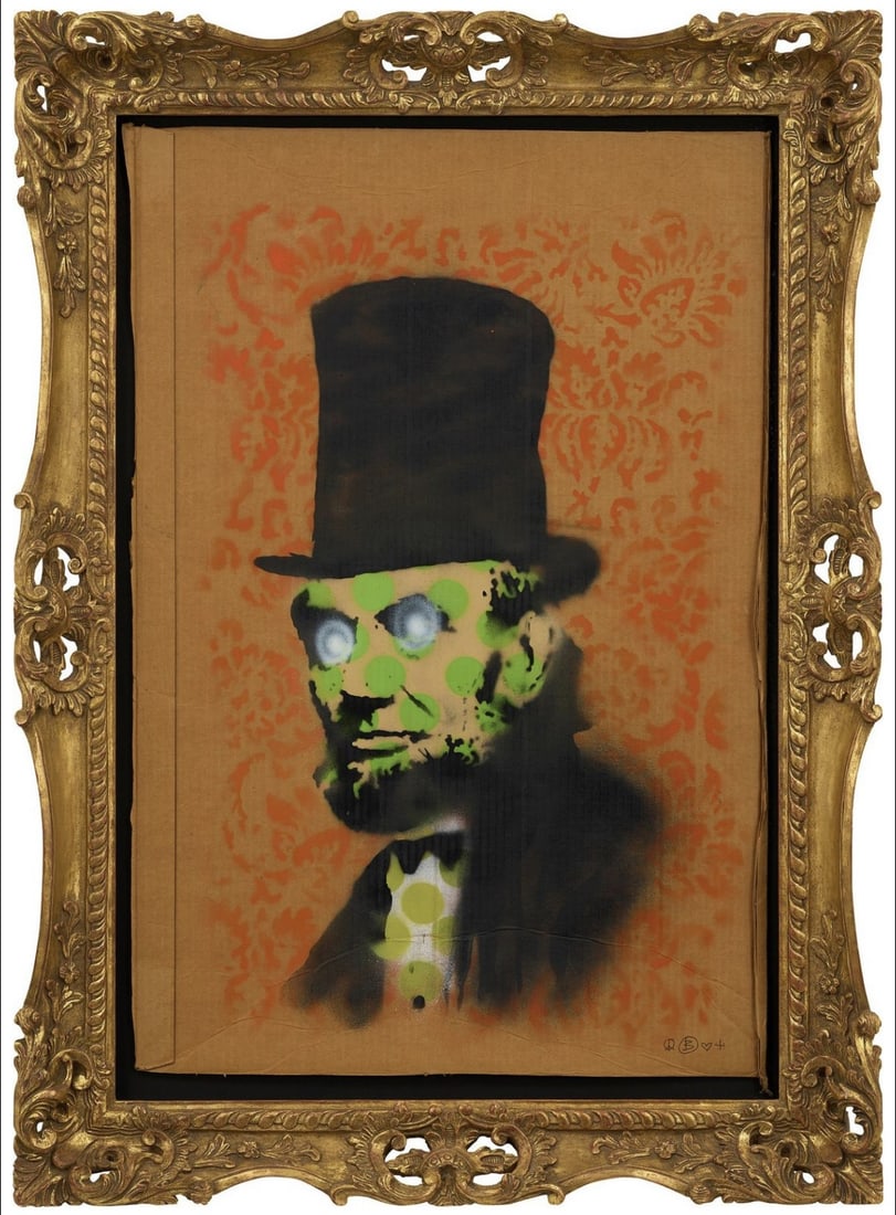 Banyks (n 1974) Abe Lincoln - Offset Lithographic Poster Produced By The Palace of Culture Sicily - 4