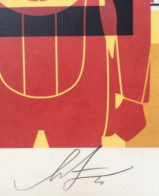 Shepard Fairey (b 1970) Rare Complete 'Andre' Face, Tryptich, Sold Out, Signed, Dated, 2016 - 10