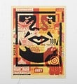 Shepard Fairey (b 1970) Rare Complete 'Andre' Face, Tryptich, Sold Out, Signed, Dated, 2016 - 2