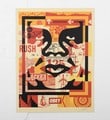Shepard Fairey (b 1970) Rare Complete 'Andre' Face, Tryptich, Sold Out, Signed, Dated, 2016 - 3