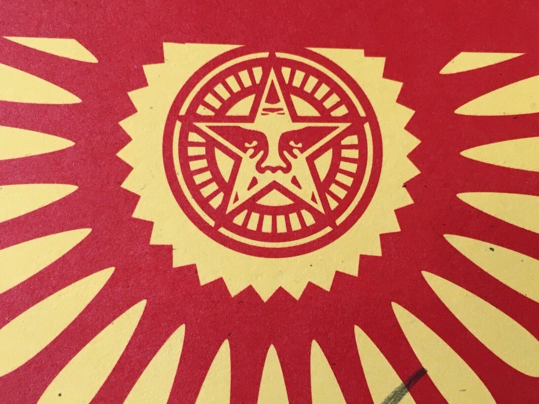 Shepard Fairey (b 1970) Rare Complete 'Andre' Face, Tryptich, Sold Out, Signed, Dated, 2016 - 5
