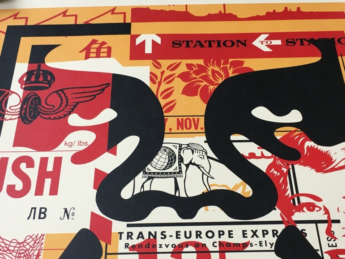 Shepard Fairey (b 1970) Rare Complete 'Andre' Face, Tryptich, Sold Out, Signed, Dated, 2016 - 8