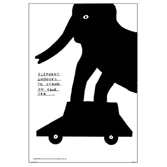 David Shrigley OBE (b1968) ‘Elephant’ 50 x 70cm, Lithograph, 2004: Title: David Shrigley OBE (b1968) ‘Elephant’ 50 x 70cm, Lithograph, 2004 Description: David Shrigley OBE (b1968) ‘Elephant’ 50 x 70cm, Lithograph, 2004 Description – An
