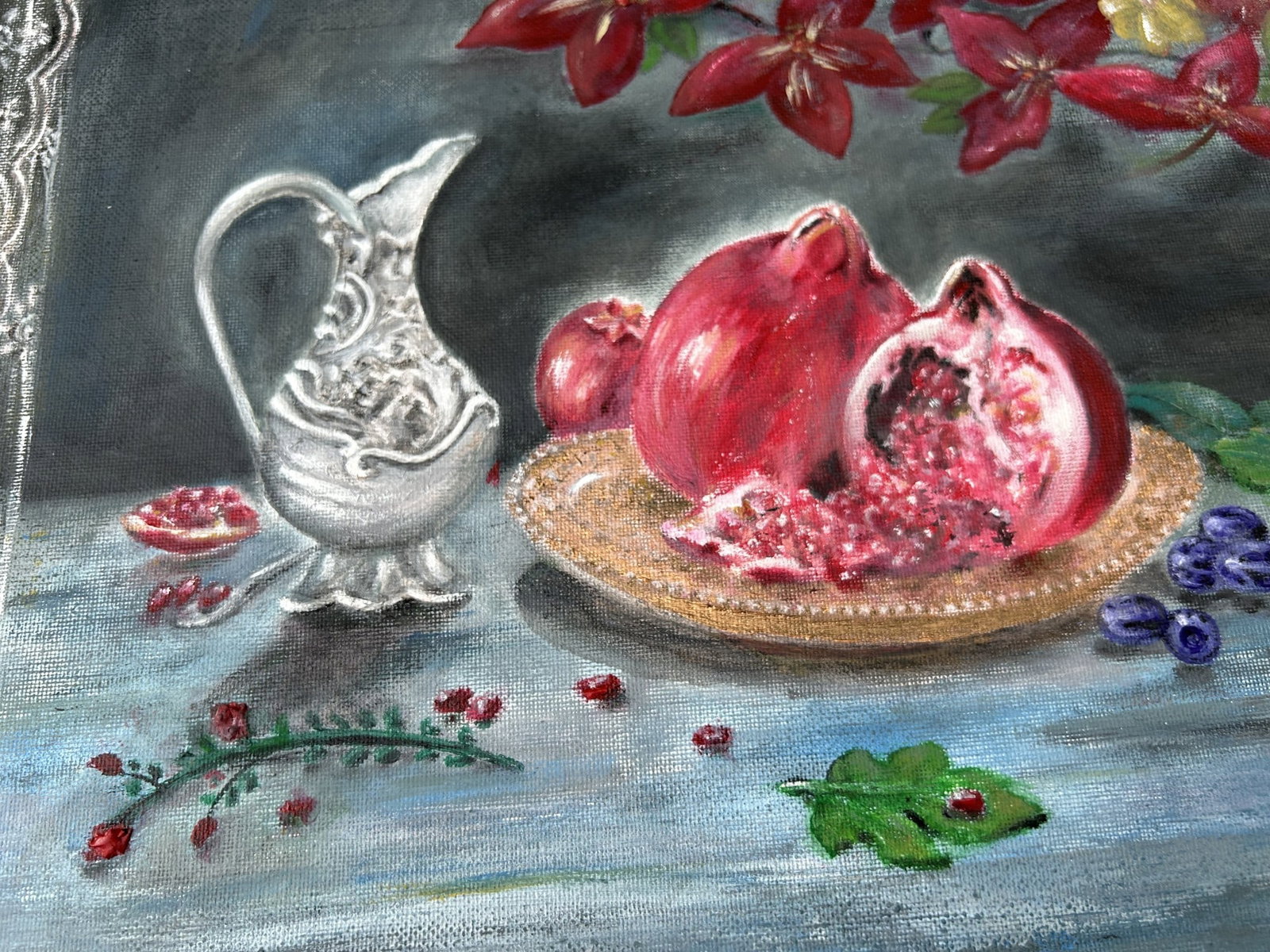 Still Life Painting, Fine Art, Acrylic on Canvas Vaastu Painting, Original Art - 2