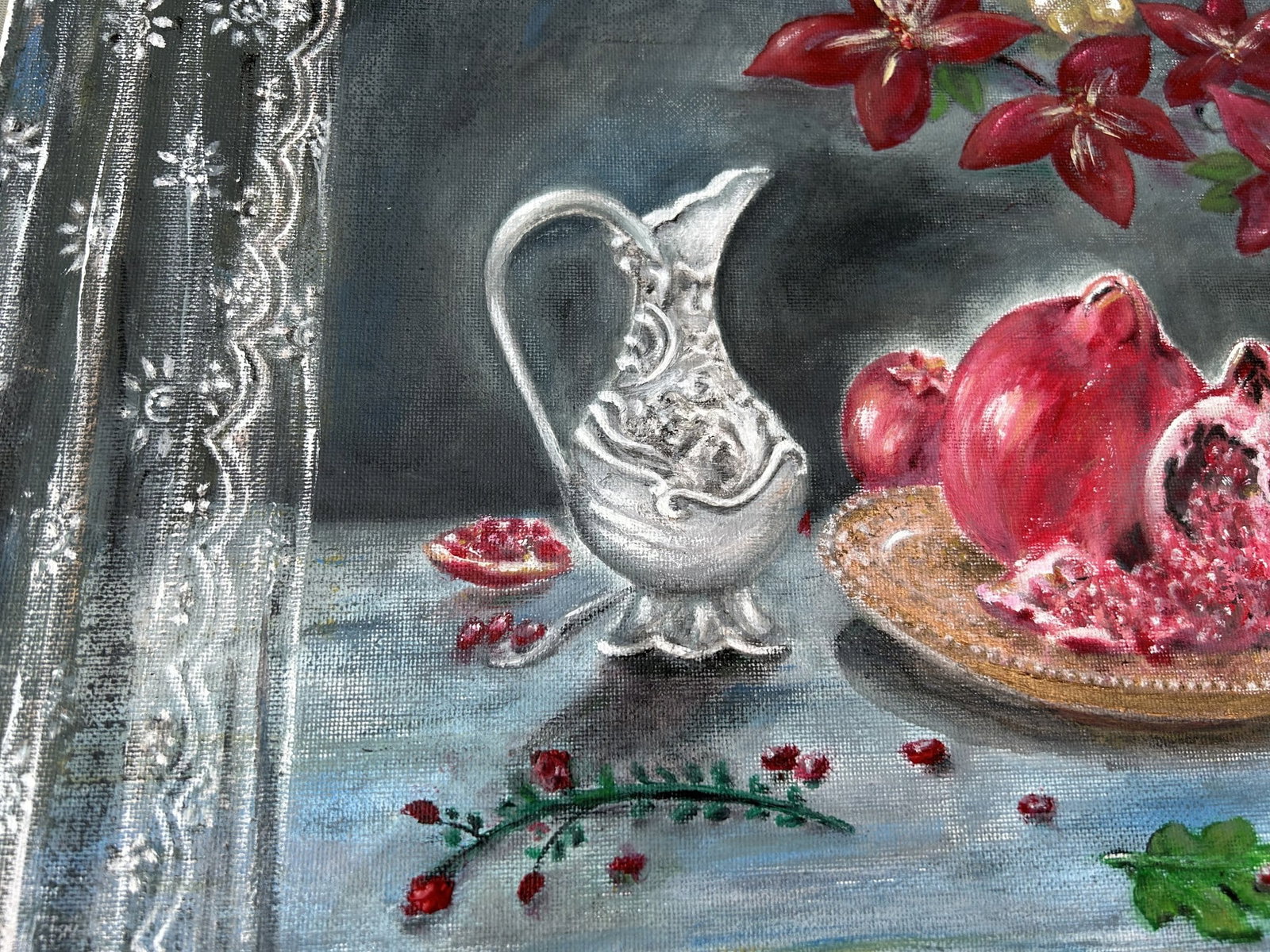 Still Life Painting, Fine Art, Acrylic on Canvas Vaastu Painting, Original Art - 6