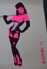 Bambi (B1979) ‘Exotica’ Screen Print, Signed, Editioned, 2012 Hand Finished In Pink Glit - 12