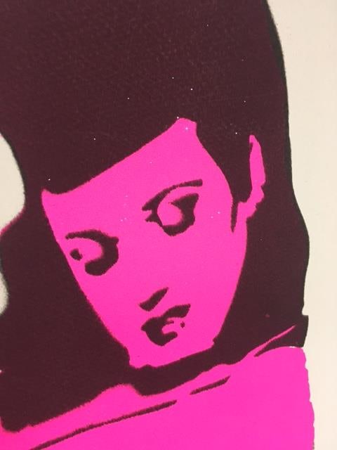 Bambi (B1979) ‘Exotica’ Screen Print, Signed, Editioned, 2012 Hand Finished In Pink Glit - 6