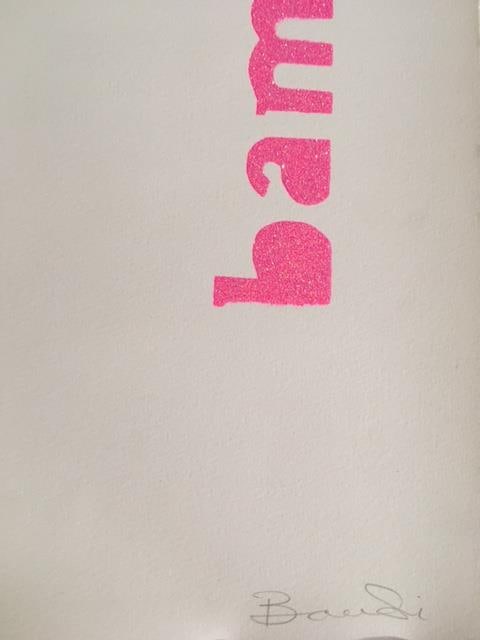 Bambi (B1979) ‘Exotica’ Screen Print, Signed, Editioned, 2012 Hand Finished In Pink Glit - 8