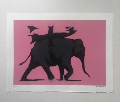Banksy Not Banksy, 'Heavy Weaponry' Screenprint, Signed, Editioned, COA 2017 (1 of 7)