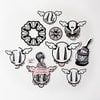Dface (b 1978 -) Pack of 10 Assorted Official D*Face Stickers, Sold Out, 2022 Street/Urban/Graff...: Title: Dface (b 1978 -) Pack of 10 Assorted Official D*Face Stickers, Sold Out, 2022 Street/Urban/Graff Art Description: Dface (b 1978 -) Pack of 10 assorted official D*Face stickers, SOLD OUT, 2022