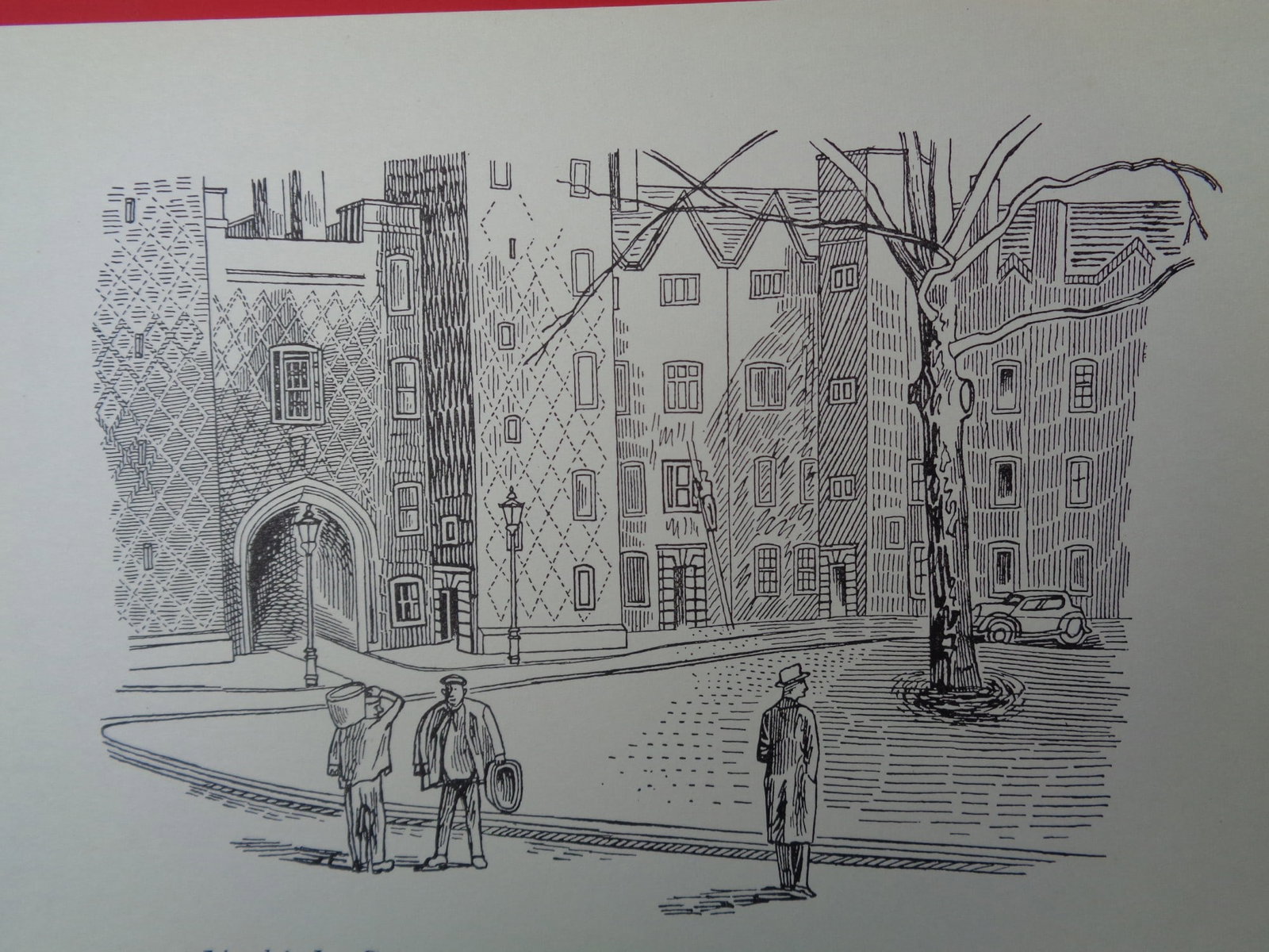 Edward Bawden CBE RA Original Vintage Historic Lithograph of London Historic Lincoln's Inn Lawyer...: Title: Edward Bawden CBE RA Original Vintage Historic Lithograph of London Historic Lincoln's Inn Lawyers Description: Lincoln's In the Centre for the Lawyers in London - A Great Present!&nbs