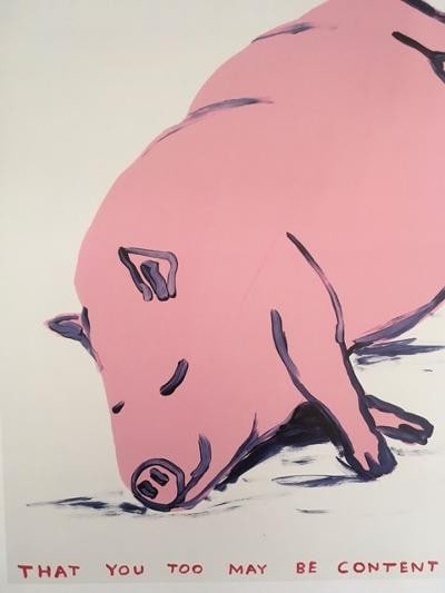 David Shrigley OBE (b 1968) ‘Bunny Rabbits’, Four Humorous Wall Hangings, Animal Thought - 3
